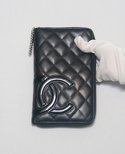 Chanel Cambon Ligne Zippy Organiser Wallet, front view